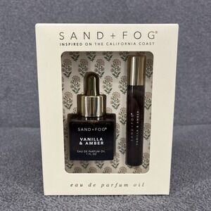 Sand + Fog Vanilla & Amber Eau de Parfum Perfume Oil Gift Set New